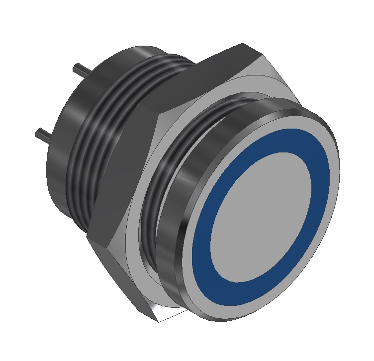 带LED的压电开关ONPOW PS193P10Y01R12L